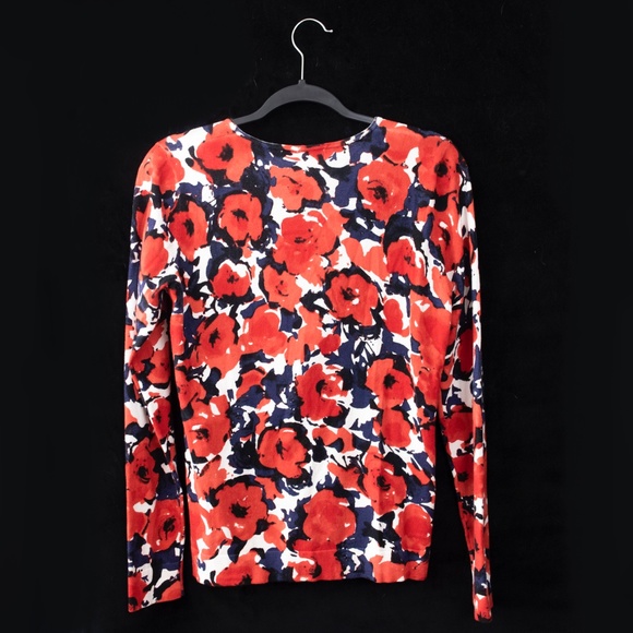 August Silk Colorful Cardigan Size M - Picture 3 of 4